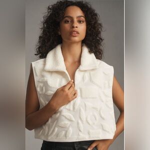 NWT By Anthropologie Raised-Pattern
Sherpa Vest Sz OS